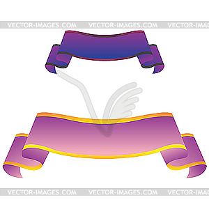 Purple banners - vector image