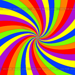 Rainbow swirl pattern - vector image