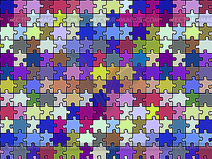 Retro puzzle texture - vector image