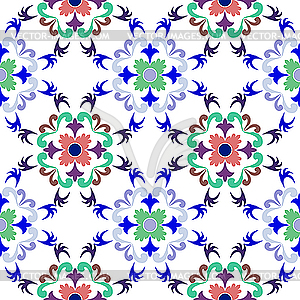 Seamless floral pattern 2 - vector clipart