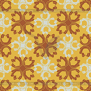 Seamless flowers pattern - vector image