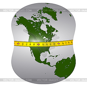 Squeezed earth - vector clipart