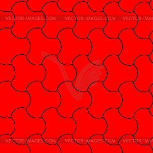 Камень красным узором - векторное графическое изображение