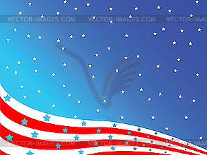 Stylized american flag - vector image