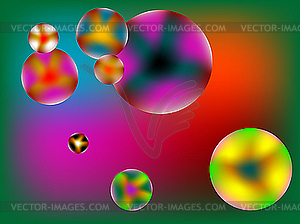 Stylized bubbles - vector image