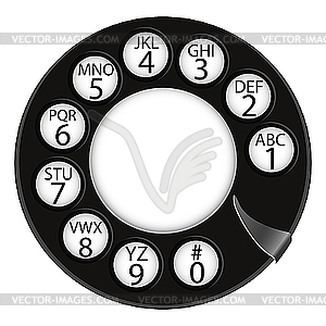 Telephone numbers - vector image