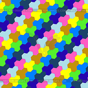 Разноцветный мозаичный узор - векторный эскиз
