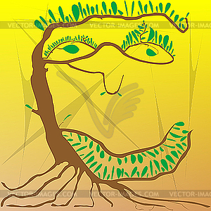 Tree man - vector clipart