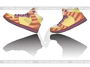 Walking shoes - vector clipart