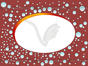 Water drops background with space - royalty-free vector image