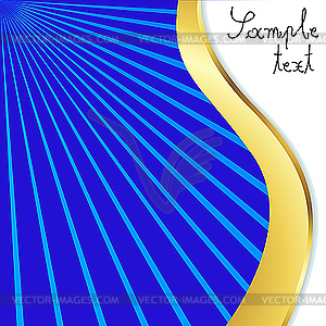 Волнистый абстрактный синий дизайн - векторное изображение EPS