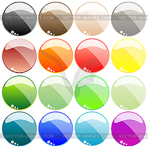 Web buttons isolated on white - stock vector clipart