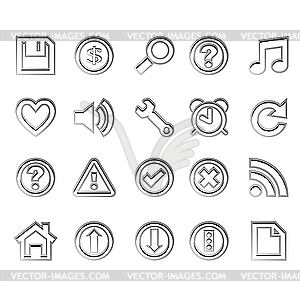 Web icons ready for design - vector image
