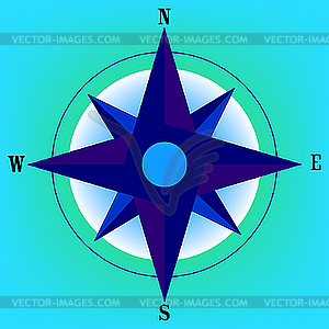 Wind rose - vector image