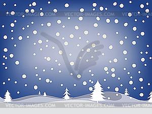 Winter background - vector clip art