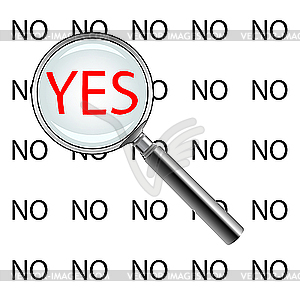 Yes or no - vector image