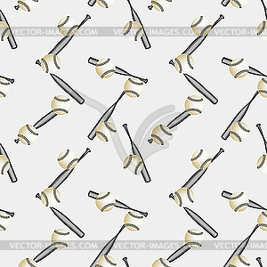 Baseball seamless pattern - vector image