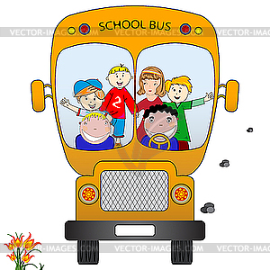 School bus - vector clipart