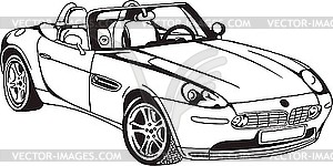 Cabriolet car - vector clipart