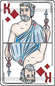 King of the diamonds - vector image