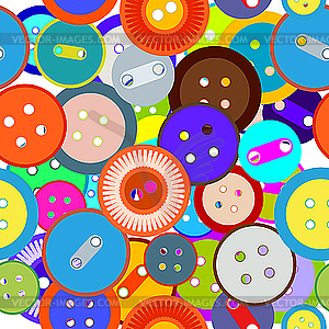 Seamless buttons - vector image