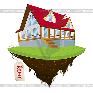 House for rent - vector clip art