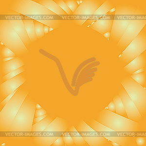 Yellow round frame - vector clip art