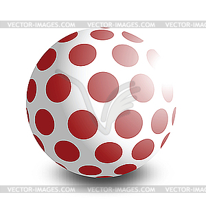 Игрушка мяч - векторное графическое изображение