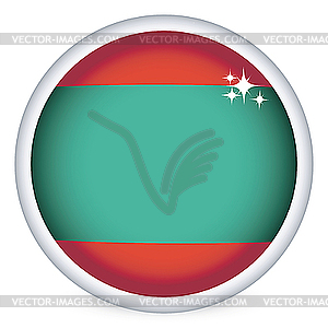 Приднестровский флаг-кнопка - векторный клипарт Royalty-Free