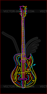 Electric guitar - vector clipart