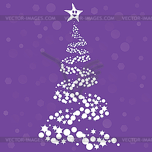 Christmas tree design - vector clipart