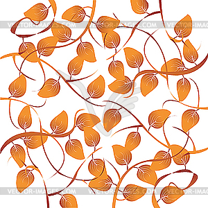 Autumn leaves illustration - vector clipart