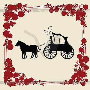 Carriage illustration - vector image