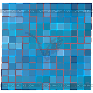 Blue mosaic background - vector image