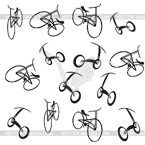 Bike pattern - vector image
