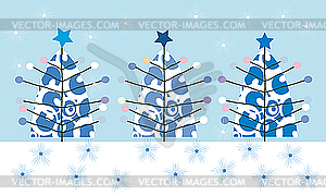 Christmas tree background - vector EPS clipart