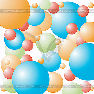 Celebration balloons background - color vector clipart