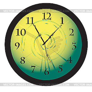 Desktop clock concept - vector clipart