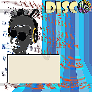 Discoteque flyer - stock vector clipart