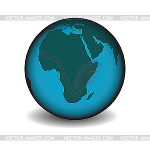 Earth globe - vector clip art