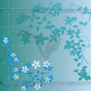 Floral abstract foliage - vector clipart