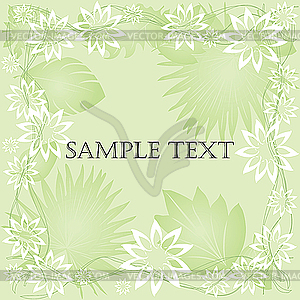 Floral frame - vector clipart