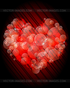 День Святого Валентина сердце - графика в векторном формате