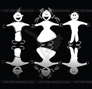 Kids - vector clip art