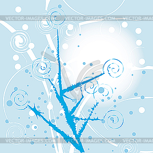 Ice frost background - color vector clipart