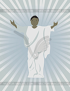 Black Jesus - vector clip art