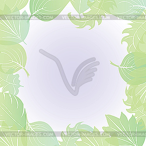 Leaf border - vector clipart / vector image