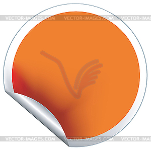 Orange label - royalty-free vector clipart