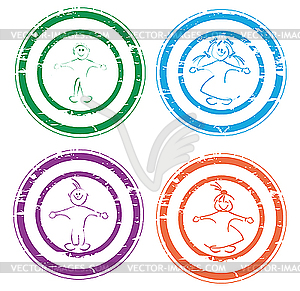 Boy and girl - vector image