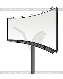 Perspective view billboard - vector clipart